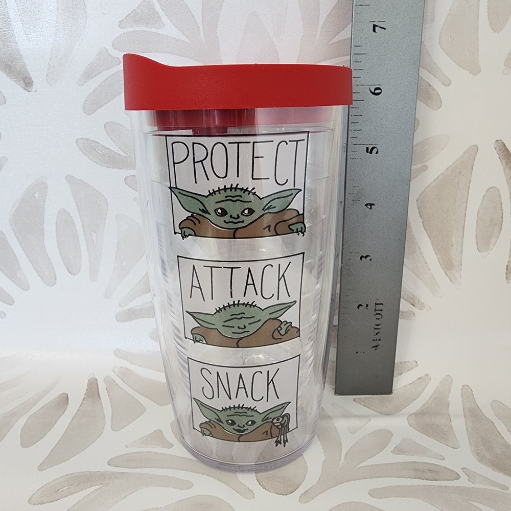 Tervis Star Wars Grogu Baby Yoda Protect Attack Snack Travel Tumbler 16 oz